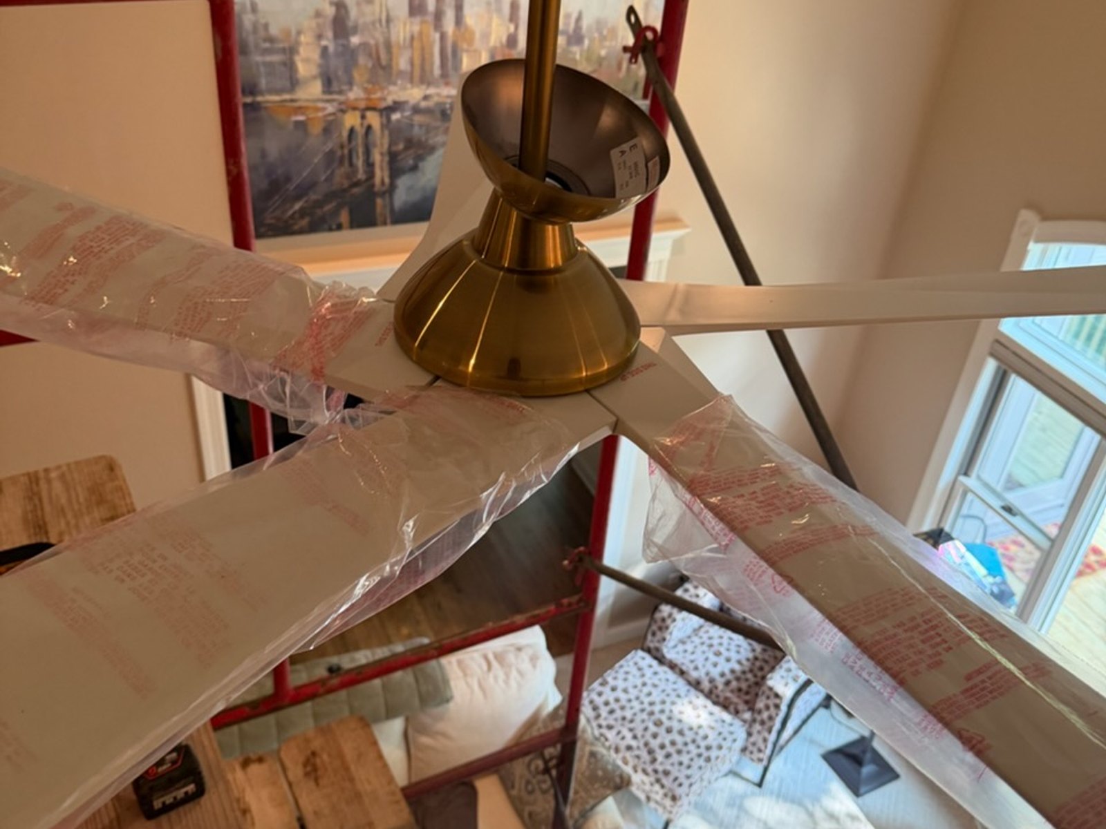 High-ceiling fan mounting